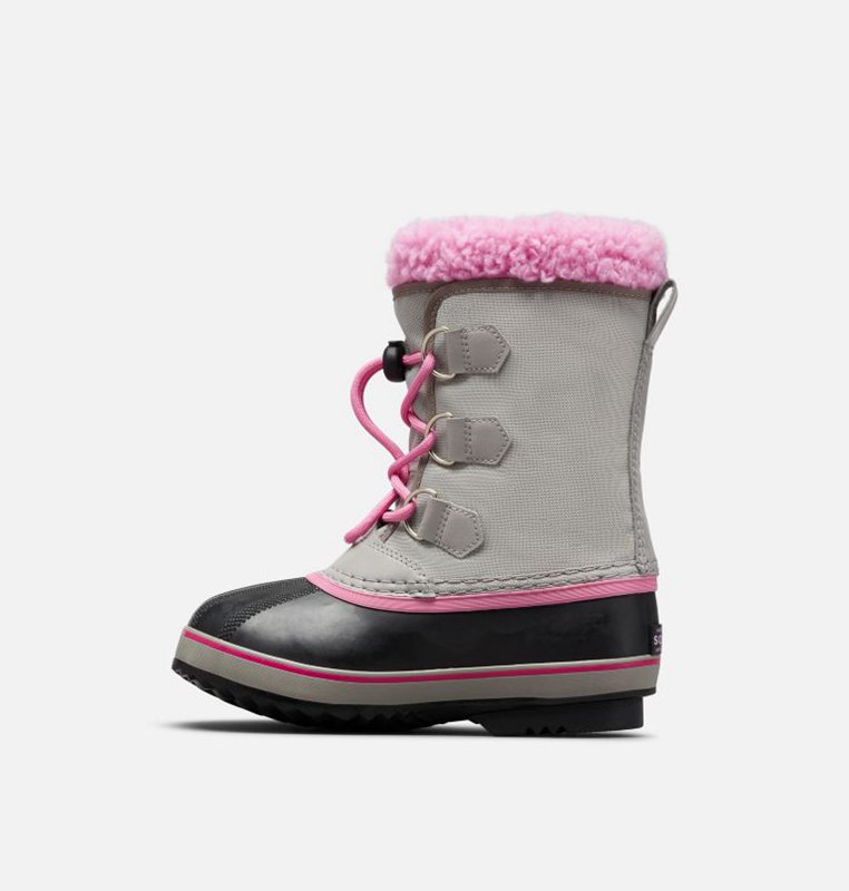 Sorel Barn Vinterkängor Grå/Svarta/Rosa - Youth Yoot Pac™ Nylon - TVZ-574612